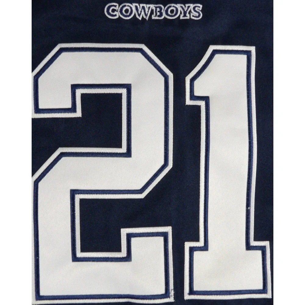 Nike Dallas Cowboys Ezekiel Elliott 21 Jersey Men 52 XXL Blue Stitched Football
